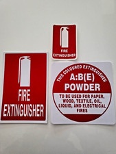 UBICACIÓN DEL EXTINTOR DE INCENDIOS Y SEÑAL DE IDENTIFICACIÓN + PEGATINA. NUEVO PEEL & STICK, ¡SIN PROBLEMAS!
