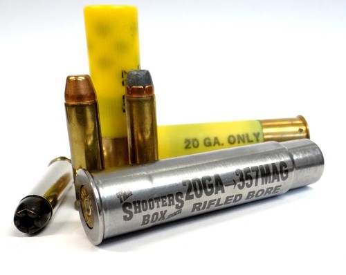 20GA to 357 Magnum & 38 SPL RIFLED Shotgun Adapter - Chamber Reducer - Stainless - Picture 3 of 8