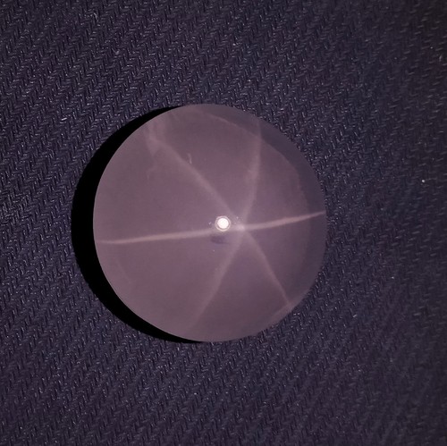 255 Ct Natural Pink Color Rose Quartz Star 6 Ray Round Shape Cabochon Gemstone - Picture 22 of 24