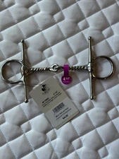 Toilet Pony Stainless Steel Corkscrew Snaffle Full Cheek 4.5”