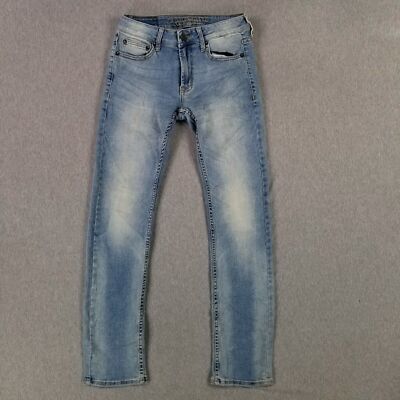 American Eagle 28x32 Slim Straight Jeans Active Flex Stretch Modern Light Wash
