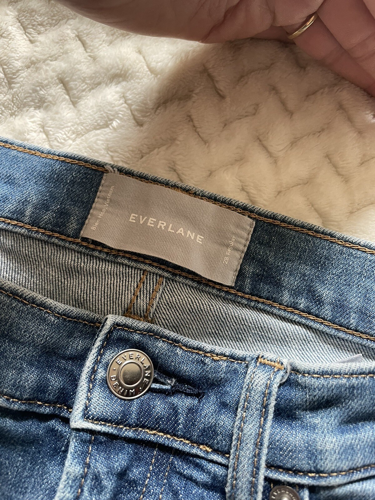 Everlane Size 28 Regular Women's Med. Blue RN 139393 Straight Leg