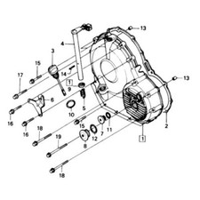 HONDA CBR 600 F F1 1987-1990 Kit n°2 vis BTR inox moteur CBR600