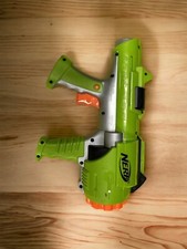 Nerf Gun Hyperfire Dart Tag Green Works Great Dart Gun 2005 Hasbro Vtg Tested