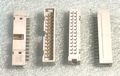 LOT OF 4:26-Pin Male IDC Flat Ribbon Cable Box Header 2.54mm Connectors RM1-CBL8