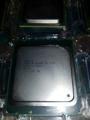 2 x Intel XEON E5- 2643  SR0L7 3,3GHZ 10MB  LGA 2011 Prozessor