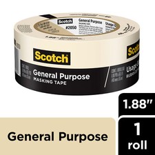 Scotch  General Purpose Masking Tape 2050-48MP, 1.88 in x 60.1 yd 48mmx 55m 