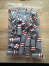 10-CUSTOM GOLF FERRULES .355 GREY/RED/BLK/WHITE 1” TAPER TIP