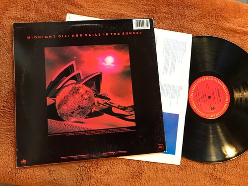MIDNIGHT OIL red sails in the sunset LP ORIG 1984 columbia bfc39987 w/lyric innr - 第 2/2 張圖片