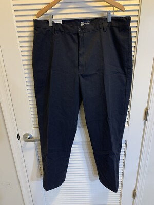 NEW Blue Generation Men s Chino Classic Fit Flat Front 40x30 Blue 