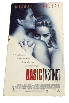Basic Instinct VHS Sharon Stone Michael Douglas Erotic Thriller BUY 2 GET 2 FREE