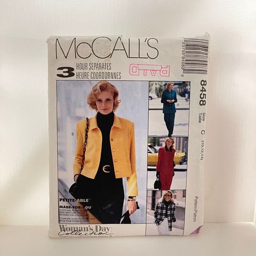 #8458 McCalls Misses Top and Pull On Pants Sewing Pattern Size 10-14 - Afbeelding 1 van 4