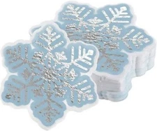 20  NOVEL SNOFLAKE  SHAPE COCKTAIL NAPKINS PAPER CHRISTMAS  SERVIETTES