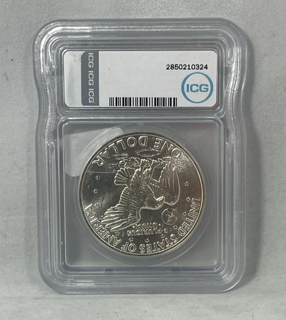 アップル　1971　ハーフボトル 1971-S Eisenhower IKE Dollar Silver MS67 ICG High Grade