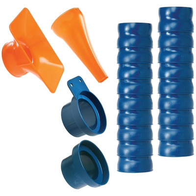 80813 Shop Vacuum Kit, 2.5'', Blue/Orange