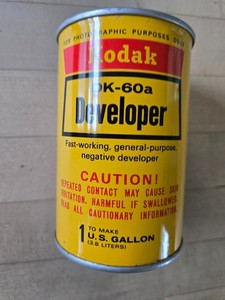 Vintage UNOPENED Kodak DEVELOPER DK-60a Makes 1 Gal.