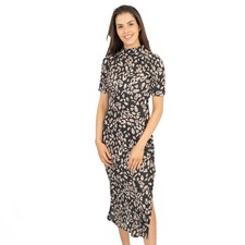 Nasty Gal Womens Dress Green High Neck Maxi A-Line Summer Beach Party Holiday