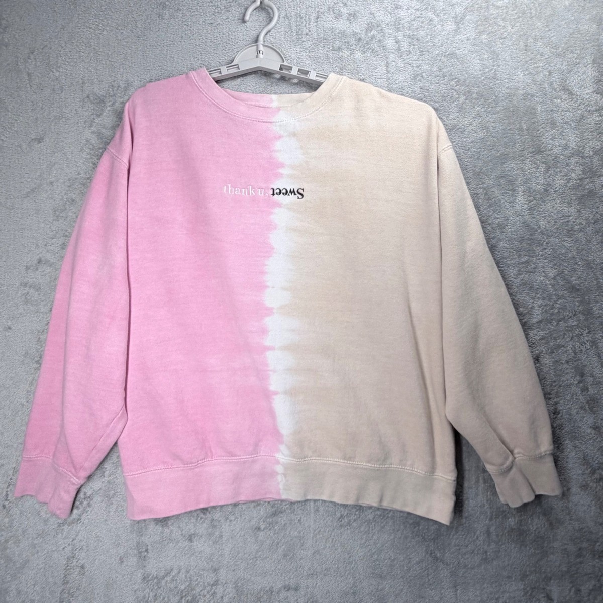 Ariana Grande Sweetener World Tour Sweatshirt Womens XL Pink Tan