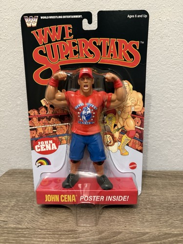 WWE John Cena, The Rock y CM Punk, paquete de 3 figuras de acción para eventos principales, superestrellas Mattel Basic Series Wrestling Action Figure Toys WWE John Cena, The Rock y CM Punk, paquete de 3 figuras de acción para eventos principales, superestrellas Mattel Basic Series Wrestling Action Figure Toys