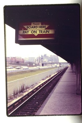 CTA CHICAGO 1969 ''L'' TRAIN Original 35mm Kodak Train Foto Dia