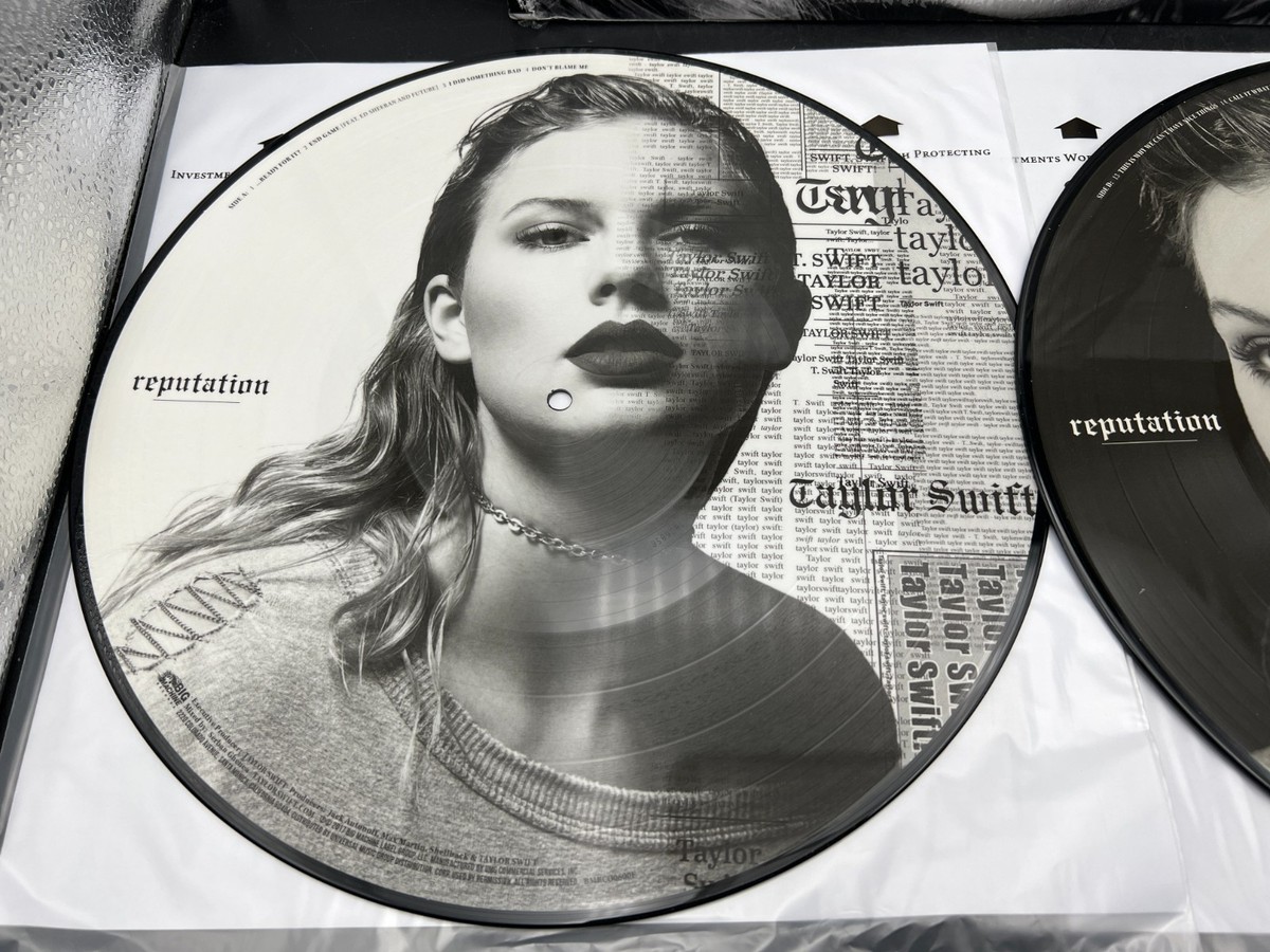 Taylor Swift Reputation Picture Disc Vinyl Album 2LP w/ Hype