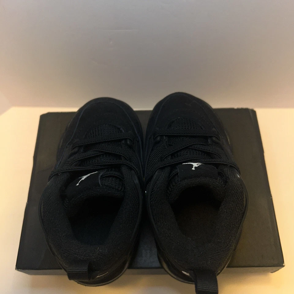 Air Jordan 4 RM “Black Cat” Sneakers Kids (TD) Size 6c Nike Shoes FQ7937-004 - Image 4 of 4