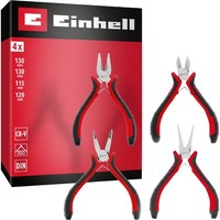 Einhell Elektronikzangen-Set, 4-Teilig, Zangen-Set, Schwarz