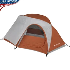 1-Person Lightweight Hiking Tent Easy Setup Large Door Gear Loft Compact New
