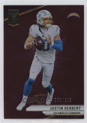 2024 Panini Donruss Elite Maroon /249 Justin Herbert #60 0qw3