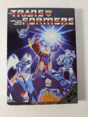 Transformers Seasons Three and Four 3 & 4 (DVD, 25th Anniversary) w Slipcover