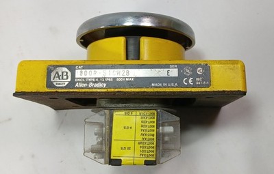 1 USED A-B 800P-S1CH2B SER E PALM OPERATED PUSH BUTTON ***MAKE OFFER***