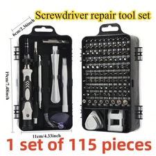 115 - piece Precision Screwdriver Set, Manual Tool Set for Precision Computer, S