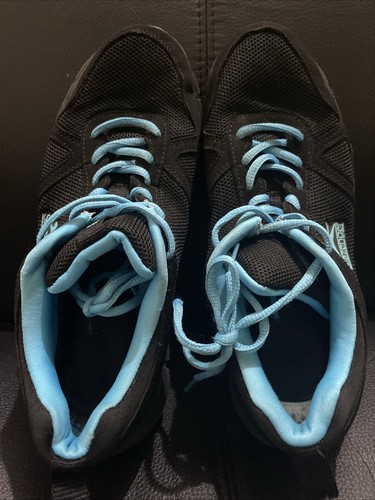 Slazenger Force Mesh Sneaker Größe 8 (41) schwarz mit blauem Besatz