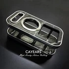 JDM Chrome Brim Marble Texture VIP Cup Holder Drinks Car Instrument Desk Table