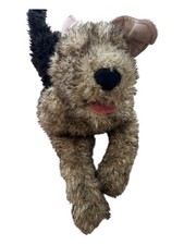 Folkmanis Airedale Terrier Full Body Hand Puppet  2993 Brown Black Dog