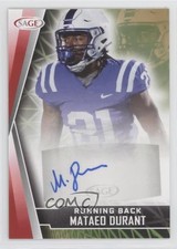 2022 SAGE Low Series Auto Red Mataeo Durant Mataed Durant #A-MD Auto 0w8