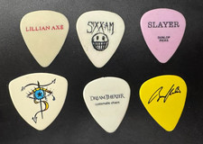 Small Collection of 6 Guitar Picks #2 STEVEN TYLER Bruce Kulick SIXX SLAYER Small Collection of 6 Guitar Picks #2 STEVEN TYLER Bruce Kulick SIXX SLAYER