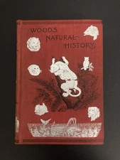 1890’s Wood's Natural History Book Reptiles Fishes , Insects Illustrated