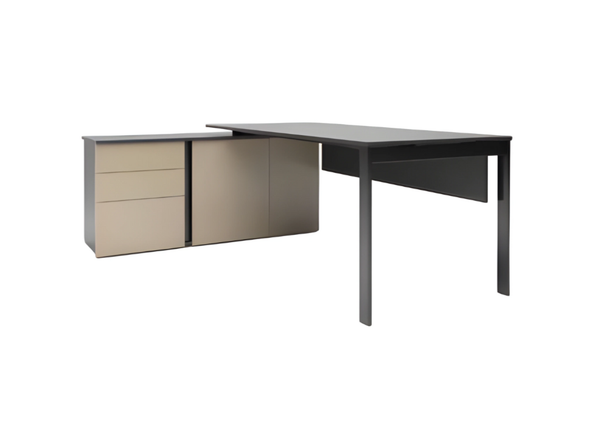 Schreibtisch BüRotisch Exklusive Arbeitszimmer Schubladen BüRo Modern 161X147-image