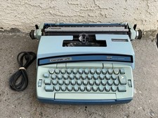 Vintage Smith Corona Coronet SUPER 12 blue Model 6LEA Electric Typewriter READ thumbnail