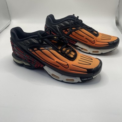 Nike Air Max Plus 3 Tn Herren Sneaker Schwarz Orange Tiger Gr. UK 9 (CD7005-001)