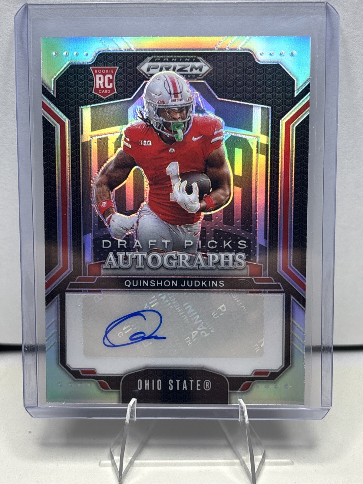 2024 Prizm Draft Picks - Quinshon Judkins #146 Silver Prizm Autograph (RC)