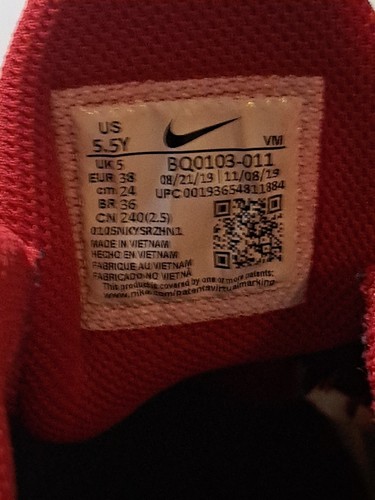 Nike Airmax 270 React rot-schwarz Größe 5,5Y Damen 7 BQ0103-011 mit Karton - Bild 10 von 15