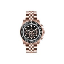 Orologio Uomo LORENZ 26167HH Chrono Bracciale Acciaio Rosè Nero