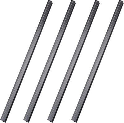 Tenare 4 Pieces Hanging File Rails PVC Black File Rails Hanging System Keeping Y