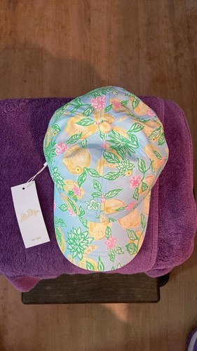 Lilly Pulitzer Run Around Hat In “Bluette Make Lemonade” NWT - Picture 4 of 8