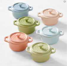 Staub Pastel Mini Cocottes 6-Piece Stoneware ...
