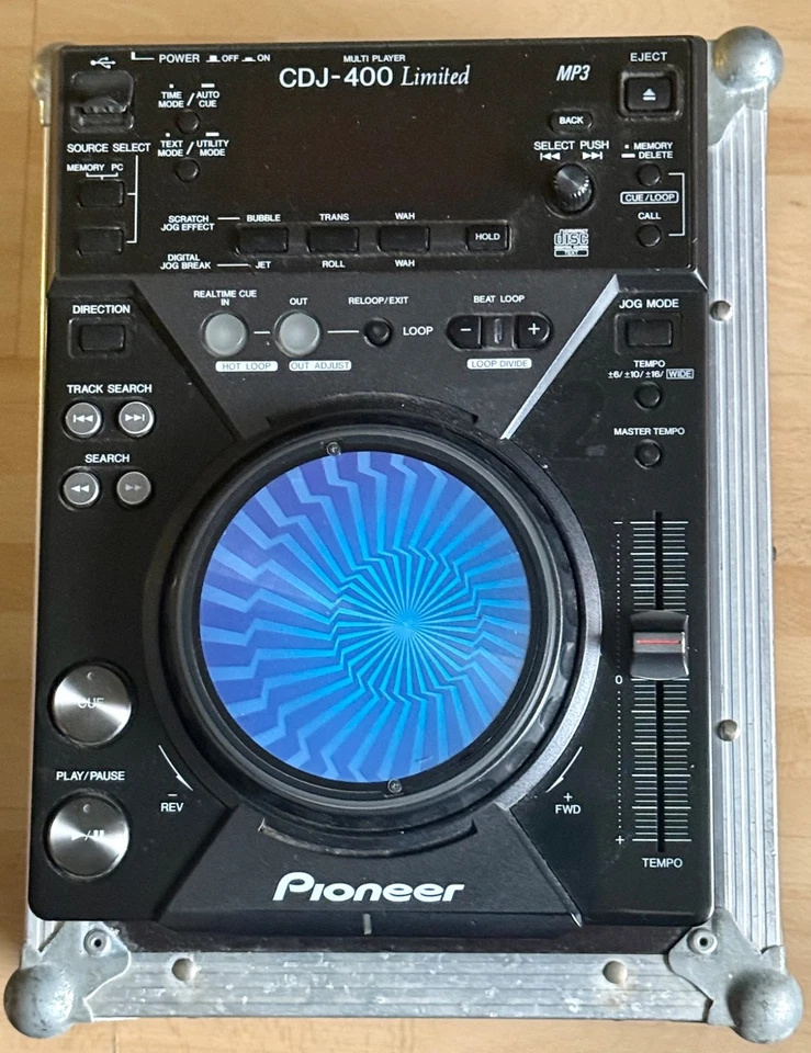 Pioneer CDJ-400 MP3/CD/USB DJ-Player Blau Limited inkl. Case - Bild 2 von 3