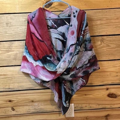Cocoon House 100% Silk Wearable Art Scarf