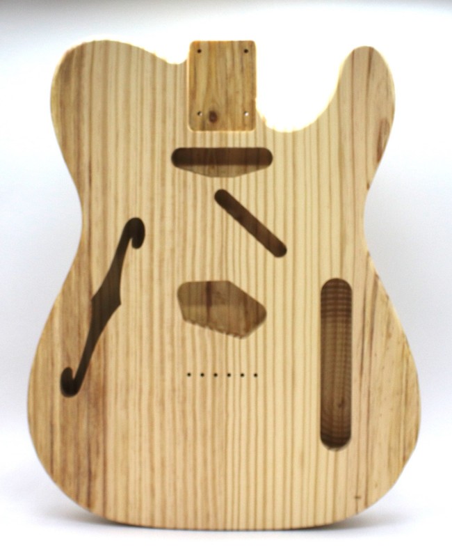 Pine Telecaster / Semi-Hollow Style / Electric Guitar Body #714 / Made in USA